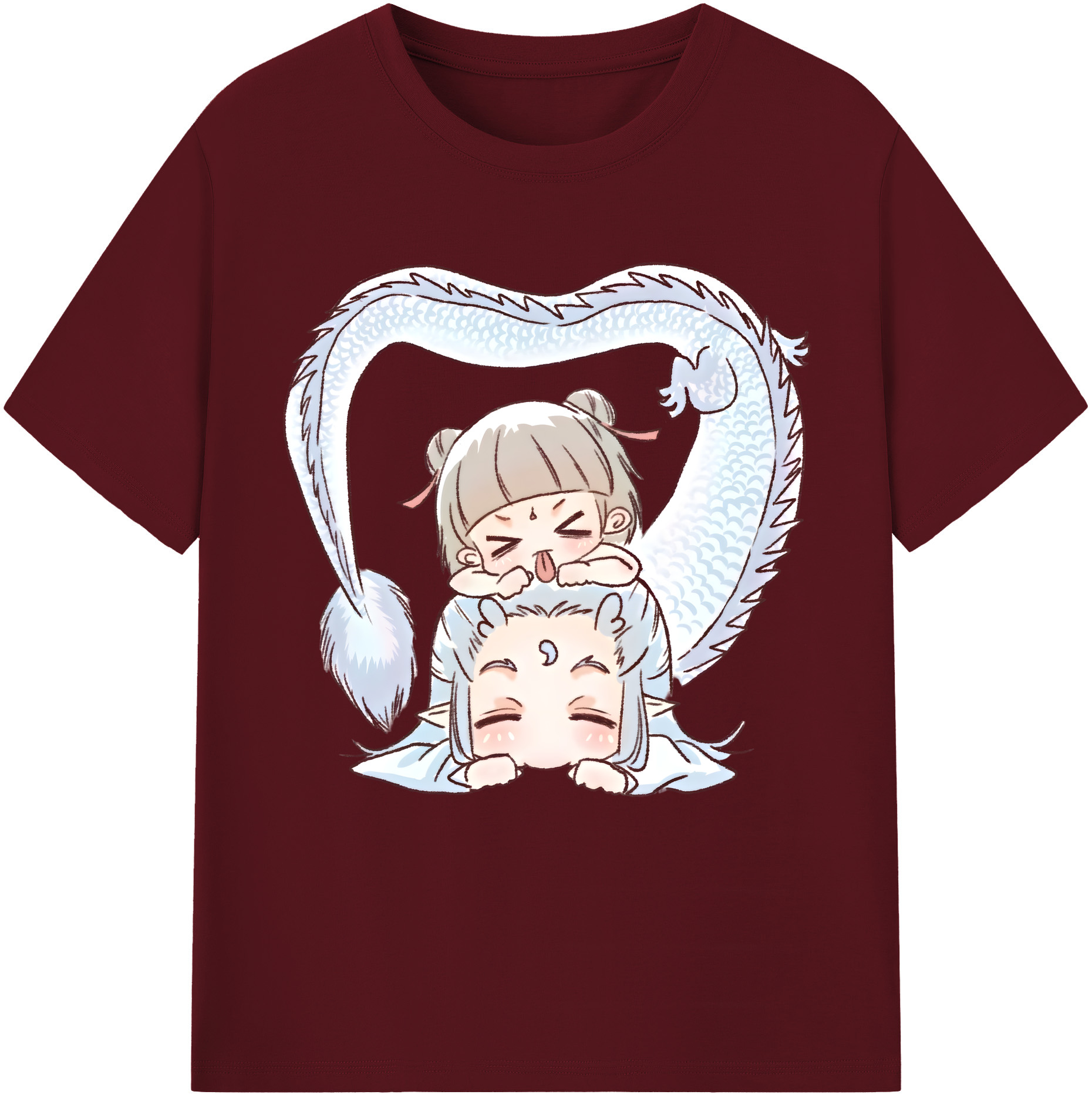 （画像用） Ne Zha 2 ナタ 魔童の大暴れ 綿100％半袖Tシャツ（フロントプリント）